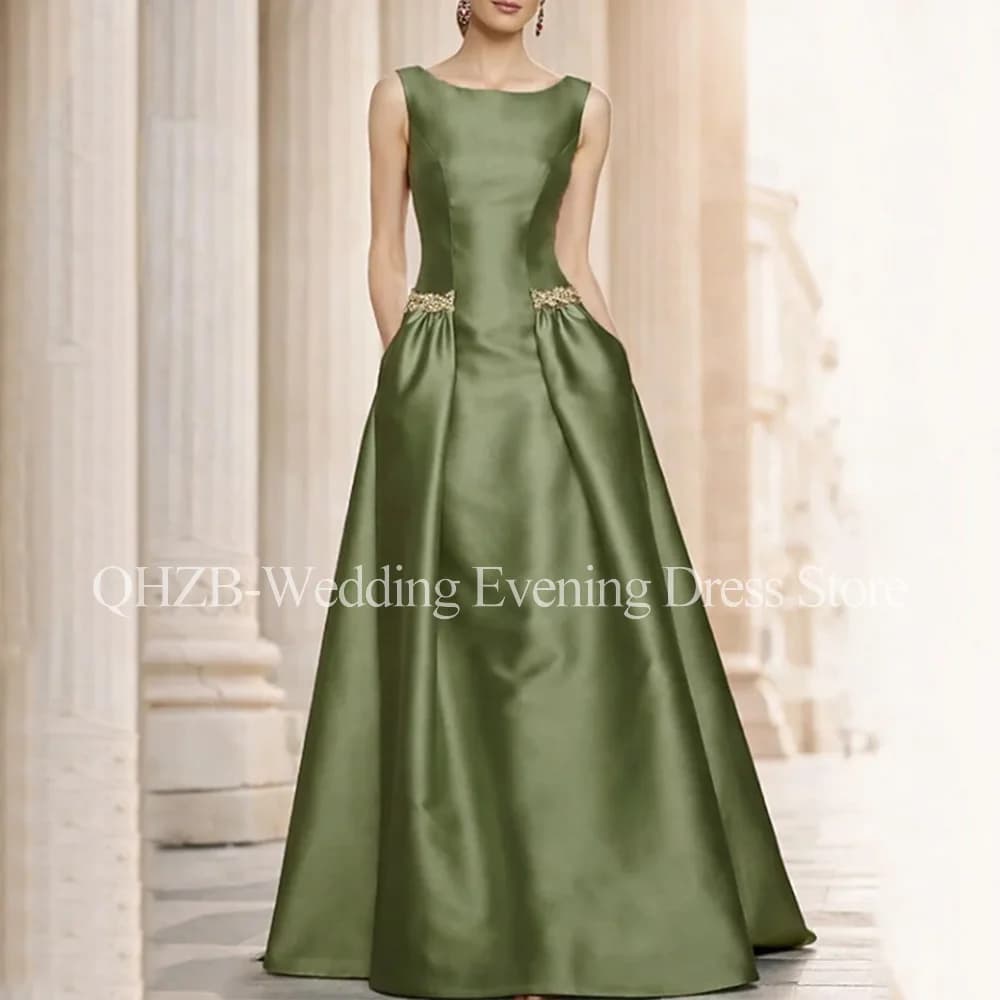 Customized Elegant Long Evening Dresses for Special Occasions Floor-Length A-Line Sweep Train Women Prom Party Gala Gowns 2026