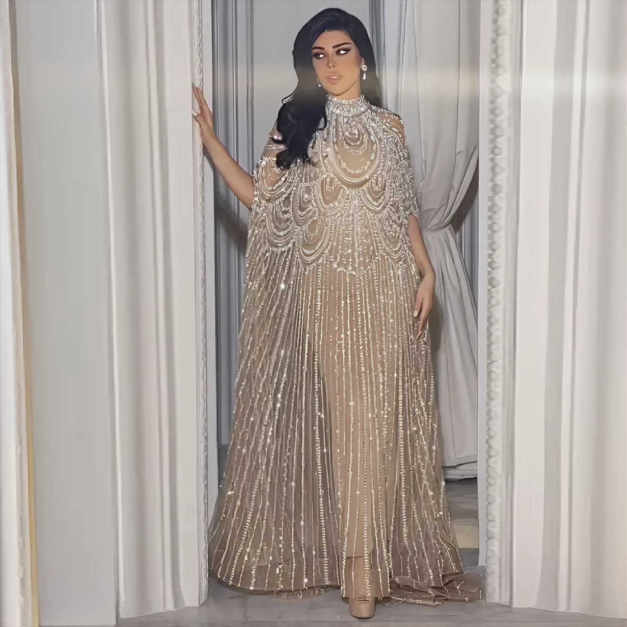 Customized Evening Dresses Luxury sexy Prom Dress Caftan Nude Wedding Formal Elegant Exquisite High Quality Party Gown for Women
