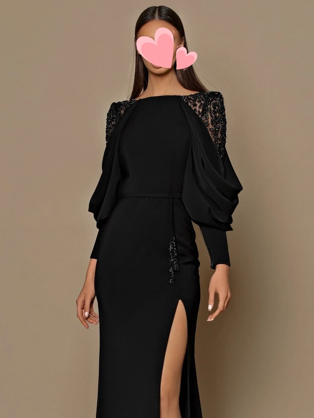 Other Shore Elegant Vintage Sexy Black Mermaid Crystal Beads Slit New Customize Formal Occasion Prom Dress Evening Party Gowns