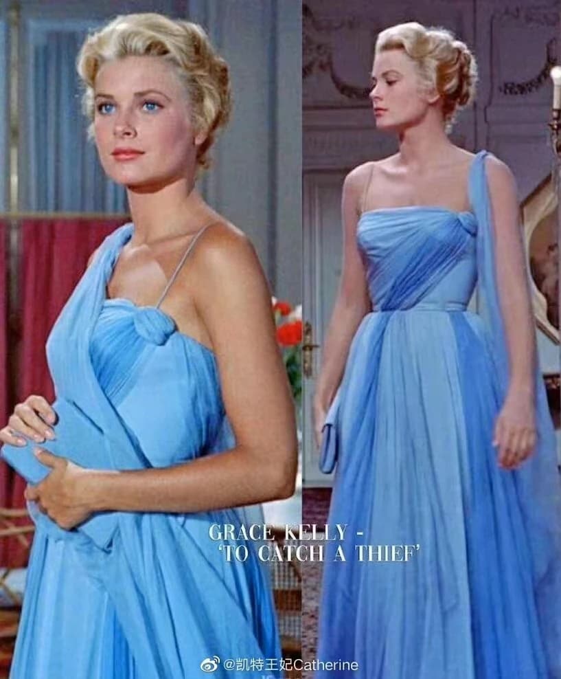 Customized Grace Kelly Sky Blue Evening Dresse High Society One Shoulder Fairy Vintage Princess Prom Occasion Reception Gown