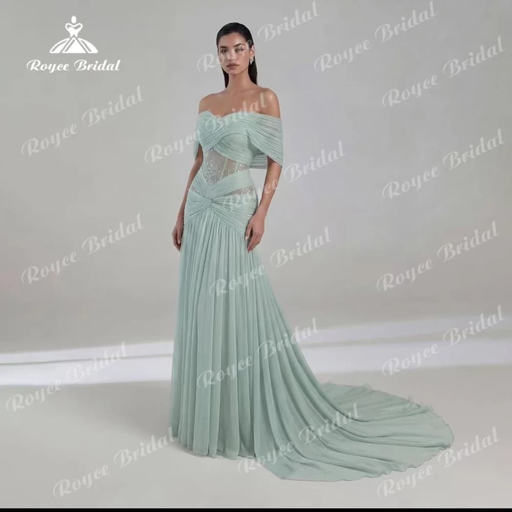 Elegant Bateau Sheath Evening dresses 2026 Embellished Bodice فستان سهرة نسائي luxury women's formal evening gowns Customized