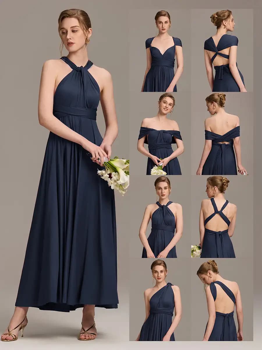 BAZIIINGAAA Party Dress 72 Styles Infinity Dress Multiway Bridesmaid Dress with Tube Top(Not Padded) Evening Dresses
