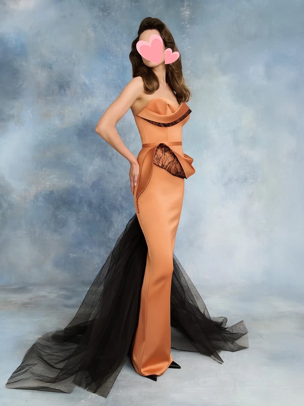 Other Shore Elegant Vintage Sweet Orange Mermaid Lace Stylish New Customize Formal Occasion Prom Dress Evening Party Gowns