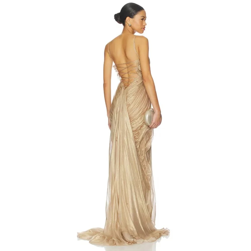 Customized Lace Up Back Evening Dresses Strapless Pleated Ruched Party Dress Long Elegant Modern Formal Prom Gown for Women 2026