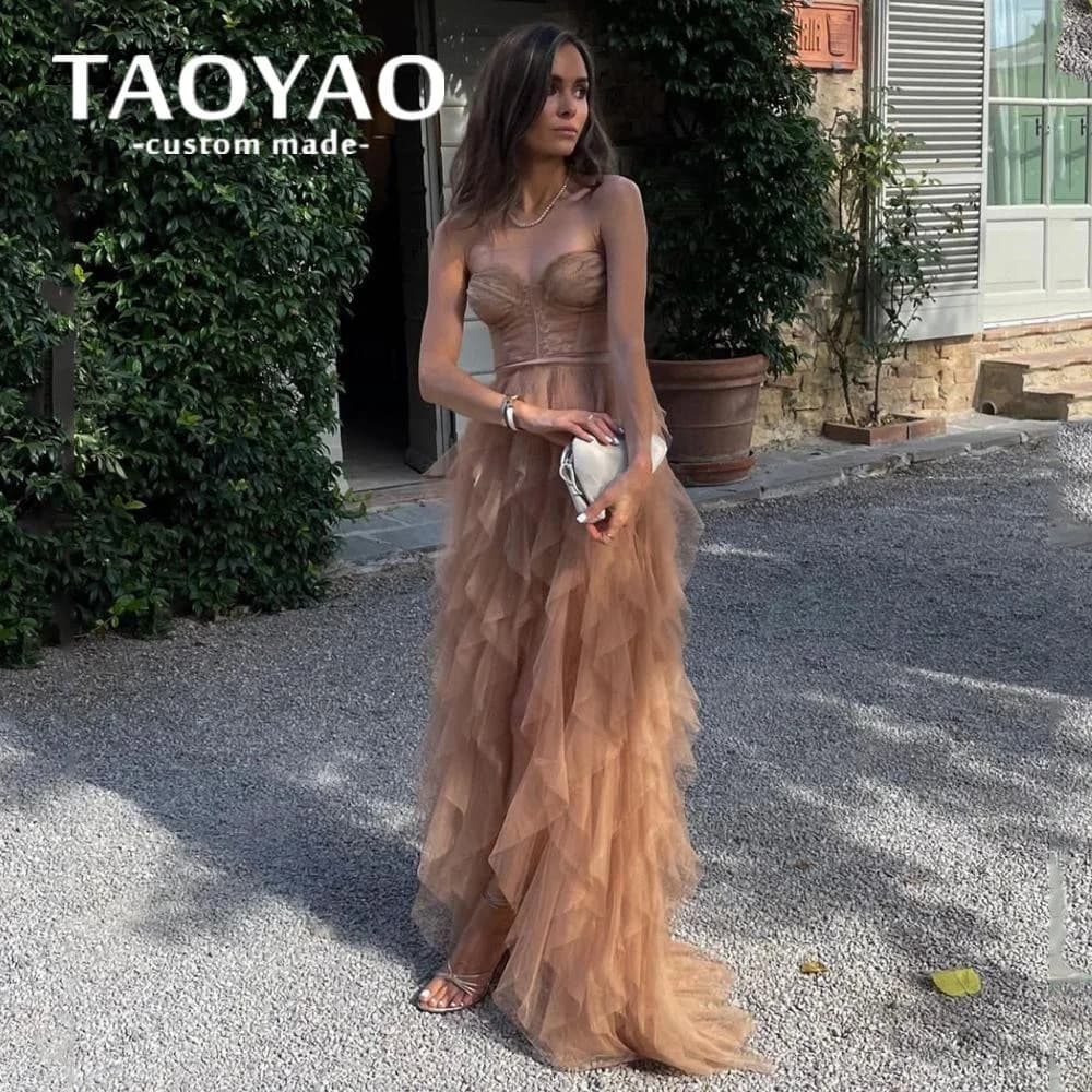 Sexy Customized Party Dresses Sleeveless Backless Prom Dresses Charming Sweetheart Neck Evening Dresses Lace Robes De Soirée