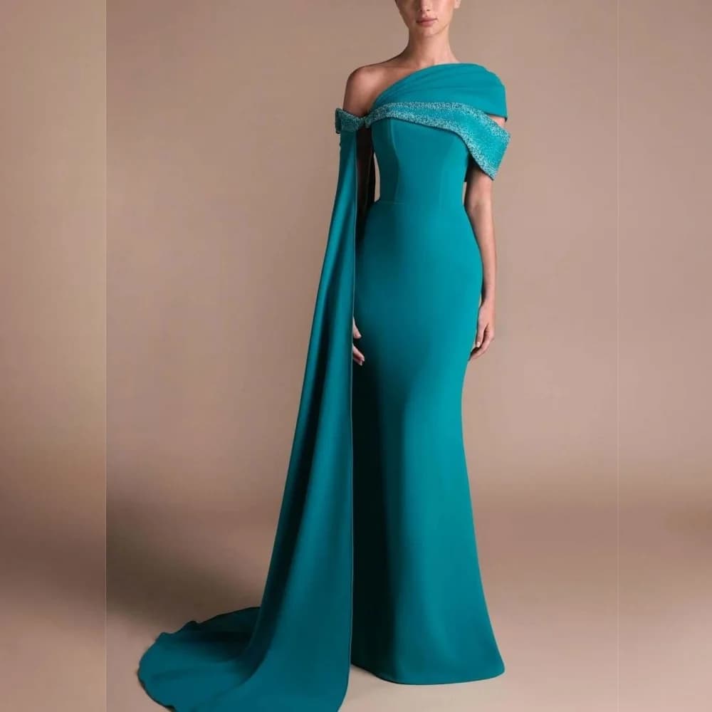 Customized High Quality Formal Evening Dress Glitter Off-the-shoulder Mermaid Long Dresses Modern Style Elegant Party Gown