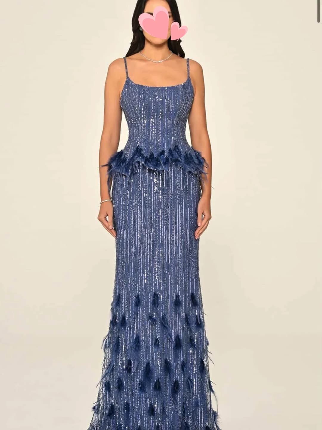 Other Shore Elegant Vintage Sexy Blue Feathers Beads Lace Mermaid New Customize Formal Occasion Prom Dress Evening Party Gowns