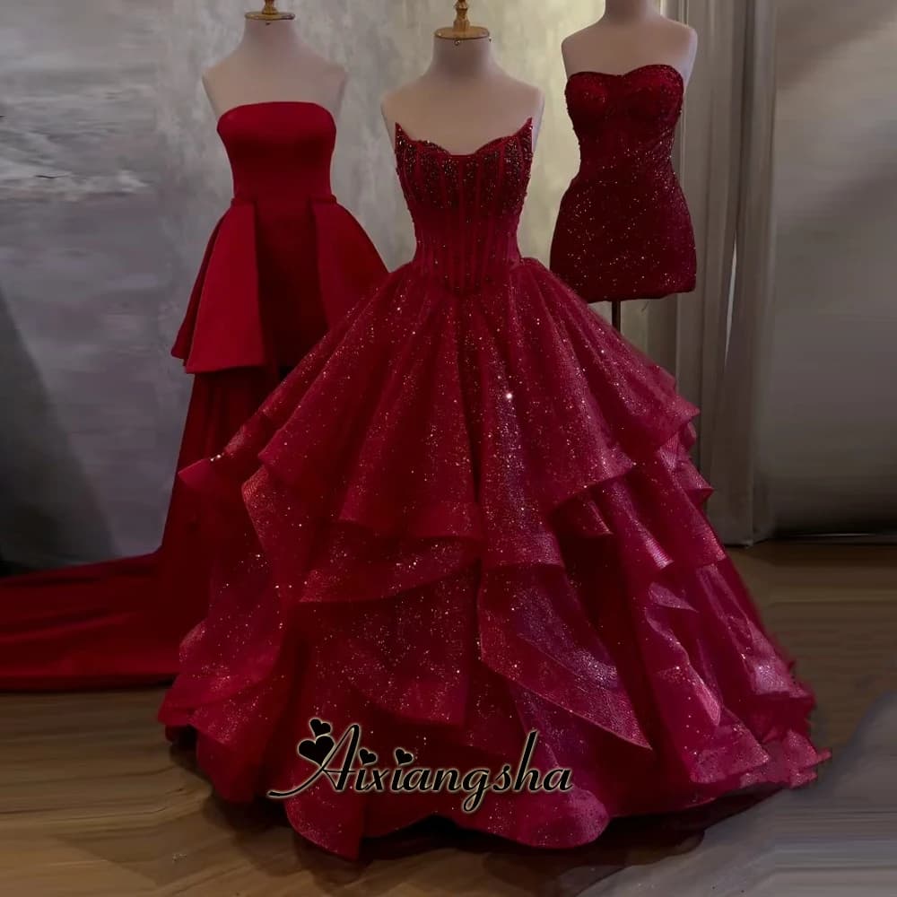 Aixiangsha Charming Evening Dress with Pleat Sleeveless A-line Scoop Neck Formal Evening Gowns Vestido De Noche Customized