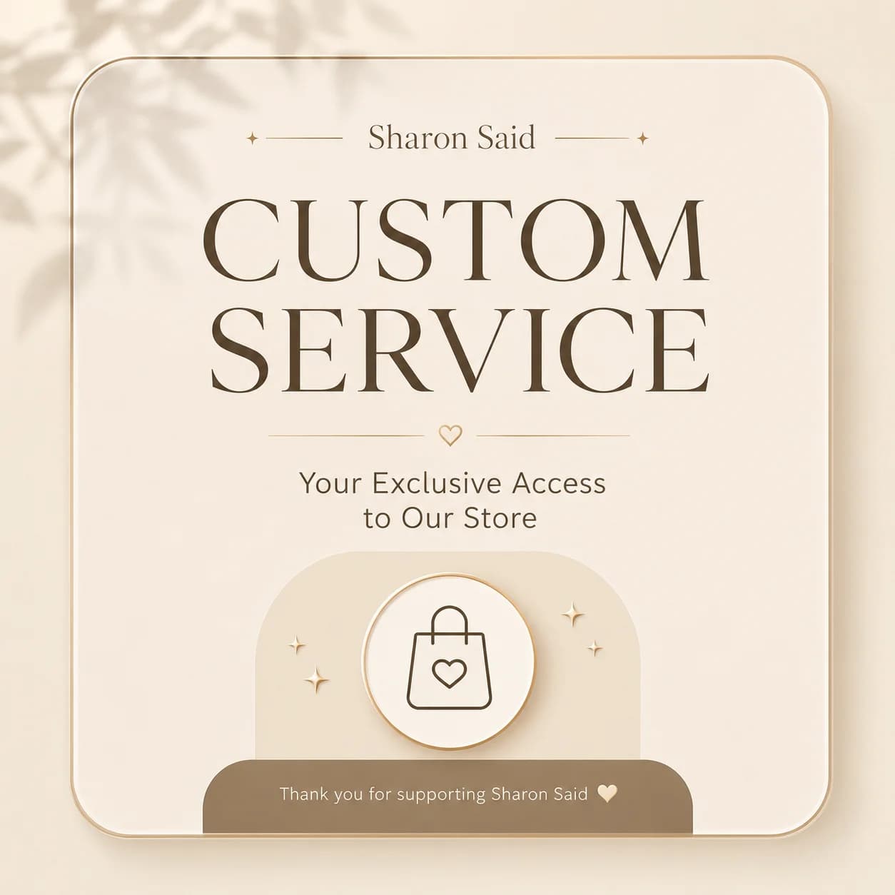 Sharon Said Custom Service Link Extra Fee No Return or Exchange Customized
