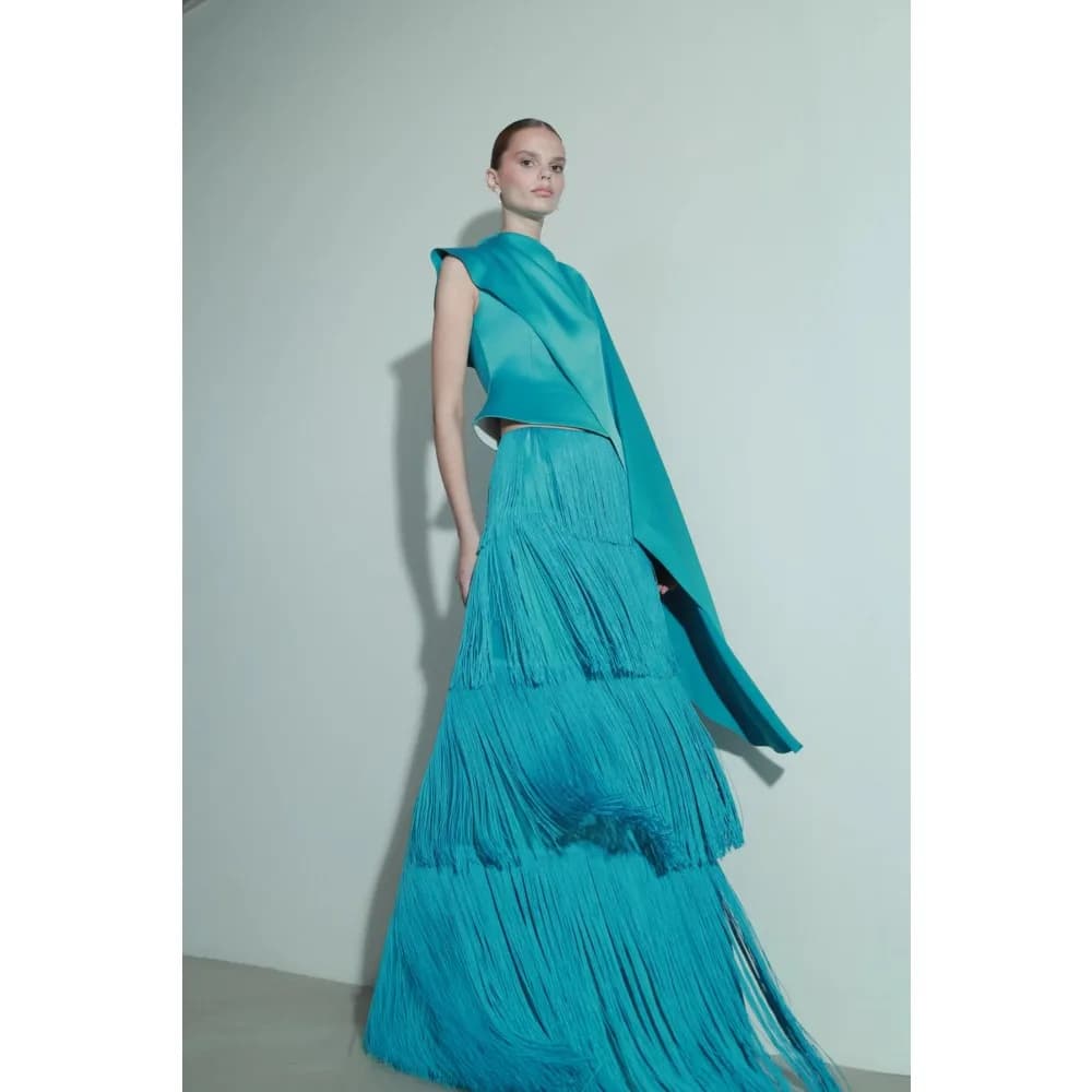Customized Tiered Tassel Evening Dresses Cocktail Luxury Party Dress Dressy Pleated Ruched Prom Gowns for Women 2026 Bespoke
