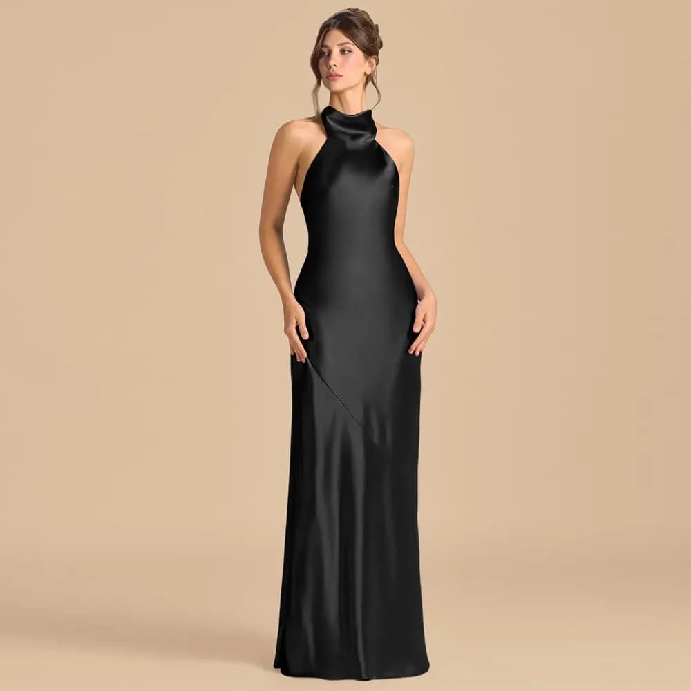 Customized Elegant Sleeveless Women Evening Dresses Floor-Length Exquisite A-Line Prom Gowns Vestidos Para Bodas Mujer Invitada