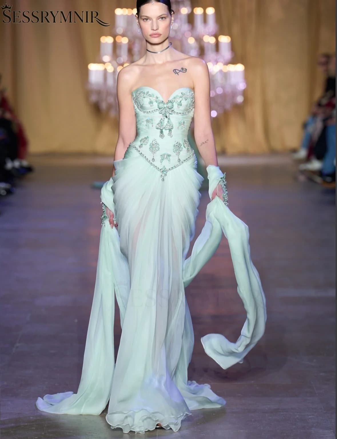 SESSRYMNIR Women'S Wedding Party Attire Customize Sweetheart A-Line Women'S Formal Evening Gowns Sleeveless Floor-Length Elegant