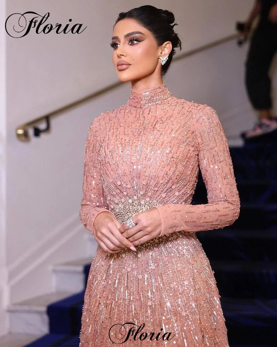 Coral Red Popular Evening Dresses A-Line Long Sleeves Celebrity Dresses Elegant Prom Dresses Vestidos De Fiesta Customized 2026