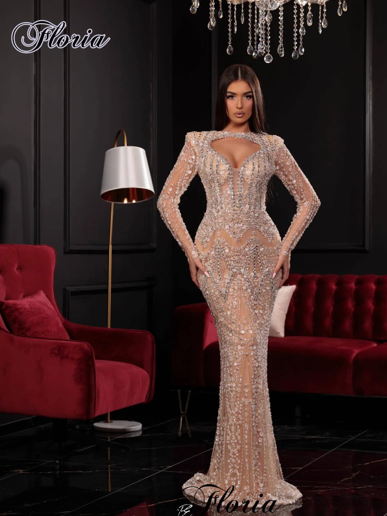 Formal Long Sleeves Evening Dresses With Crystals Mermaid Prom Dresses Birthday Party Dress Vestidos De Fiesta Customized 2026