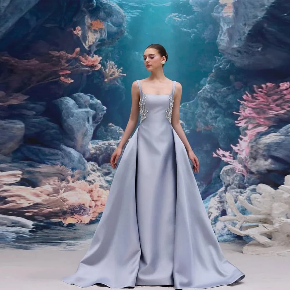 Customized 3D Flowers Evening Dresses Sweetheart Sexy A-Line Princess Prom Party Gown Backless Ball Vestidos De Fiesta Elegantes