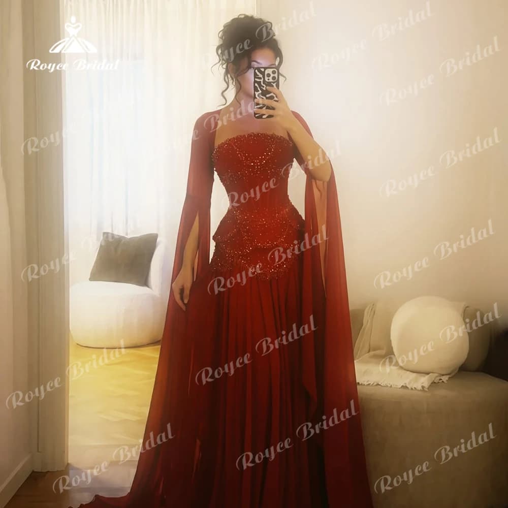 Lovely Strapless A Line  Evening dresses 2026 Rhinestone فستان سهرة نسائي luxury women's formal evening gowns Customized