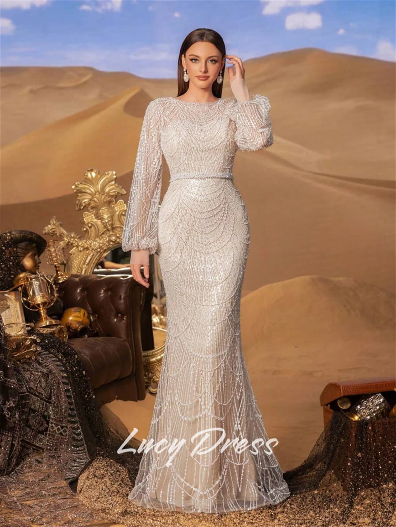 Lucy Customized Prom Dress Women Evening Dresses for Special Occasions Luxury Party Dress 2025 Woman Mermaid Happy Sharon Dress