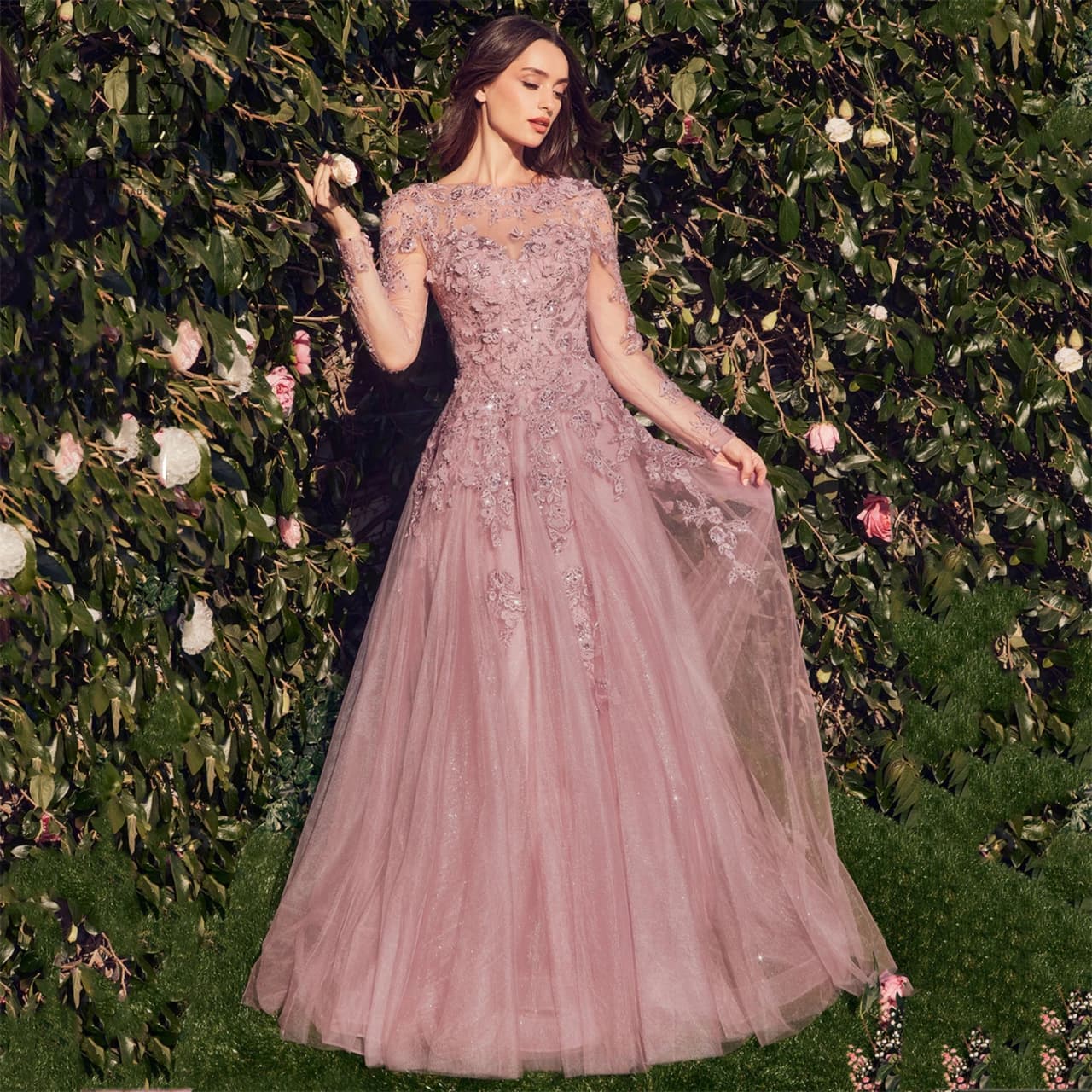 EDECPBM Customized Prom Dress Women's Evening Party Dresses for Special Occasions Long Sleeves Elegant Gowns Summer Dresses 2025