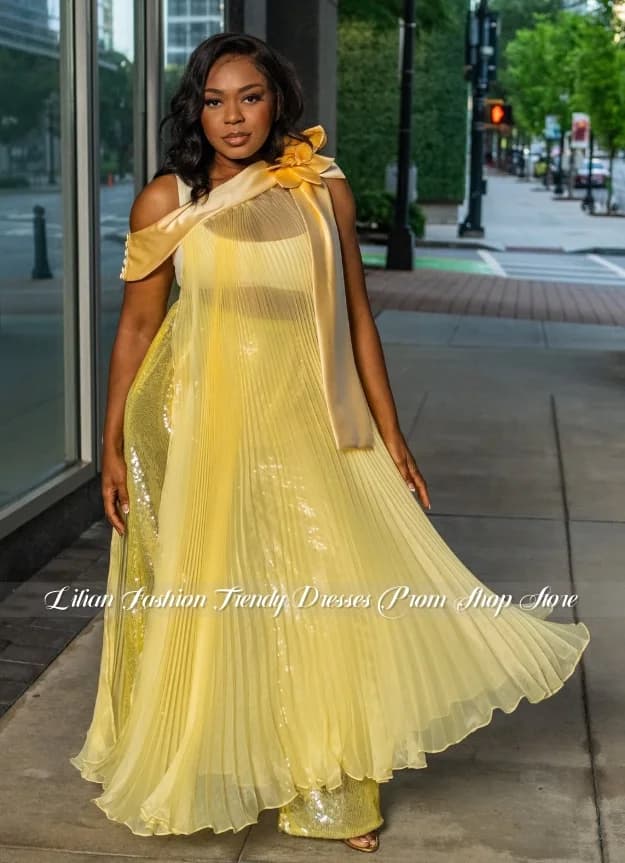 Customized Gold Maternity Evening Gowns Plus-Size Custom Formal Gown Wedding Guest Dress Photo Shoot Dress 2026 Banquet Dress