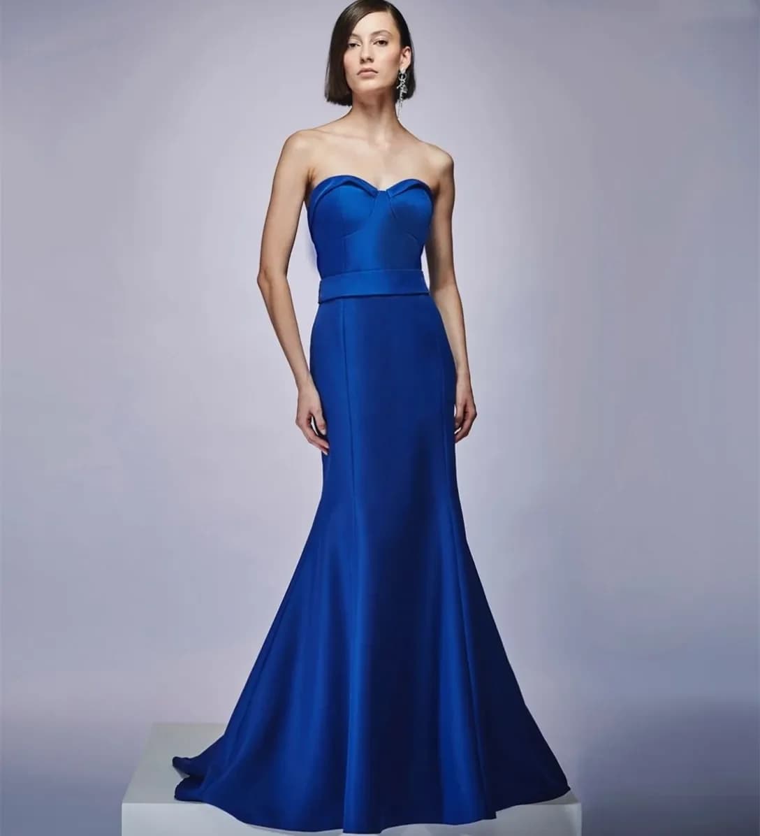 Customized Sexy Long Sweetheart Prom Dresses Mermaid Floor-Length Sweep Train Party Dresses Formal Evening Dresses For Women 202
